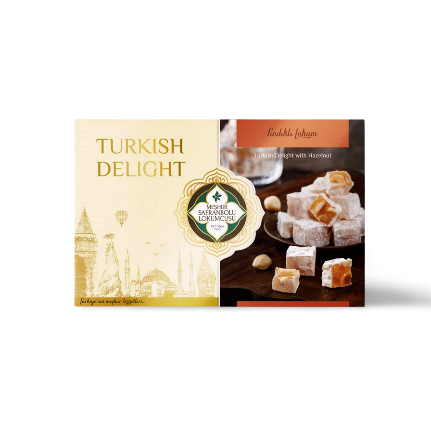 Safran Turkish Delight with Hazelnut 400 GR